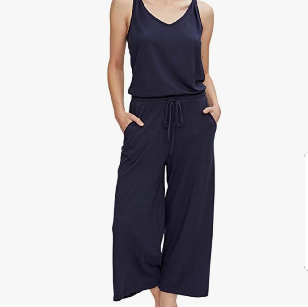 Michael Stars Theo Cotton Modal Tank Jumpsuit S
